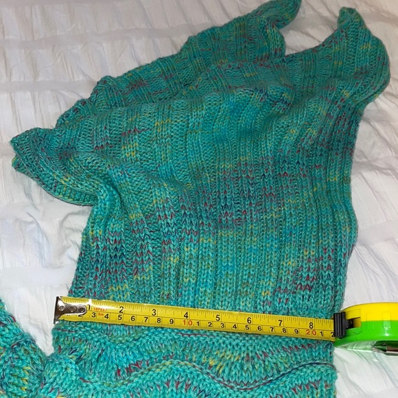 Large knitted mermaid sack blanket - Picture 8 of 9